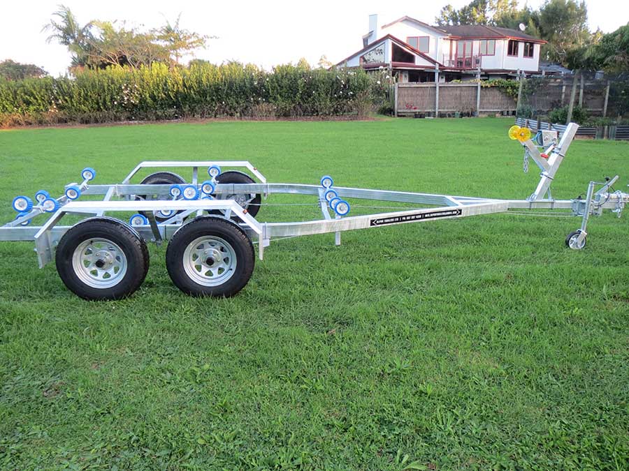AT 600 Tandem Boat Trailer, 20 Multi Roller System – Non Braked - $ 6550.00 - GST Inc.